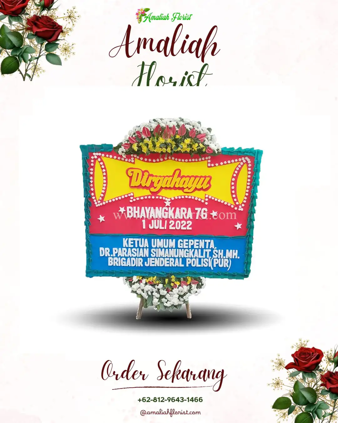 Papan Bunga HUT Ulang Tahun Setonogedong